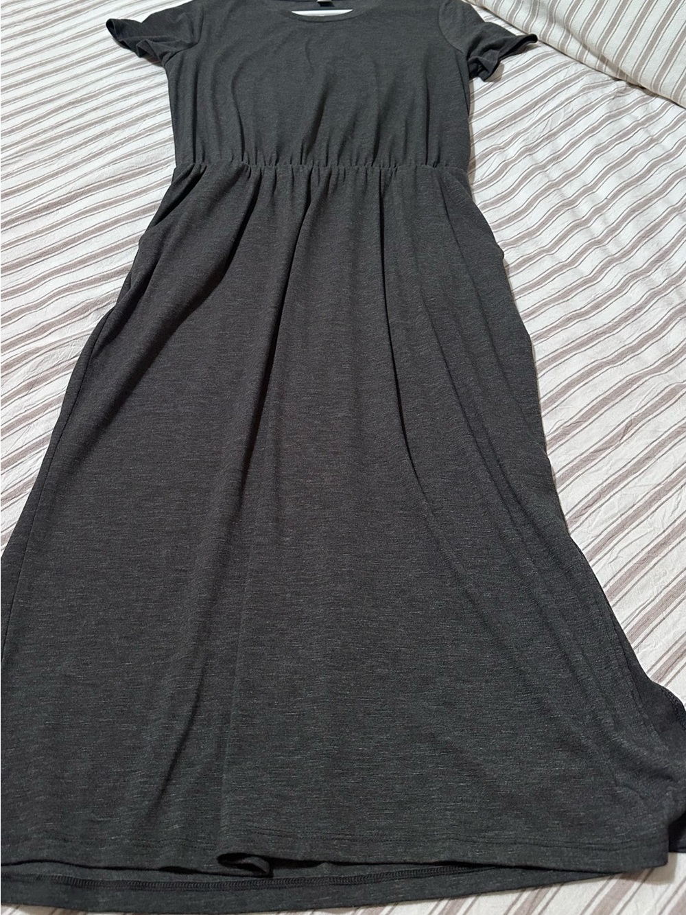 Women's Gray T-Shirt Dress